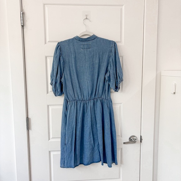 NEW THESHIRT Button Up Chambray Dress - Picture 8 of 9